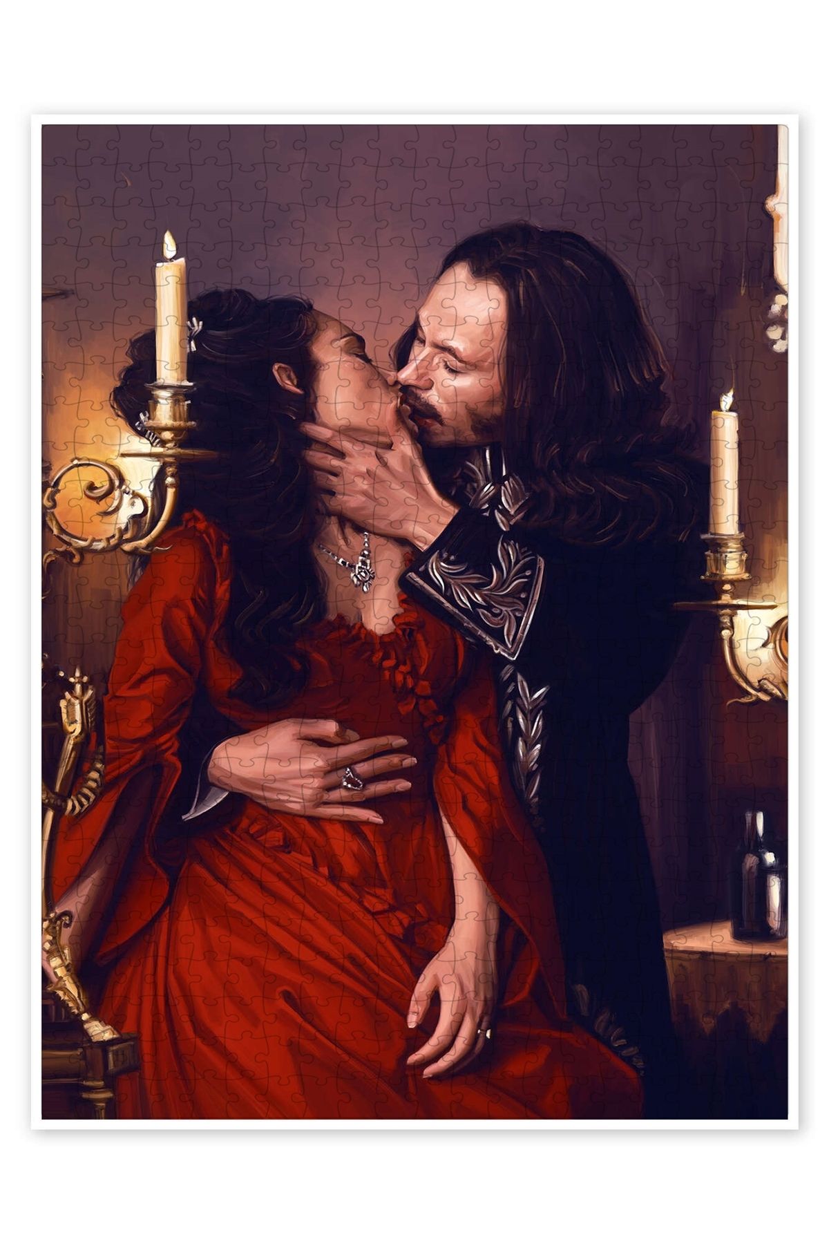 Jeronkarji Bram Stoker'ın Drakula 500 Parça Puzzle Yapboz Klasik Film Temalı