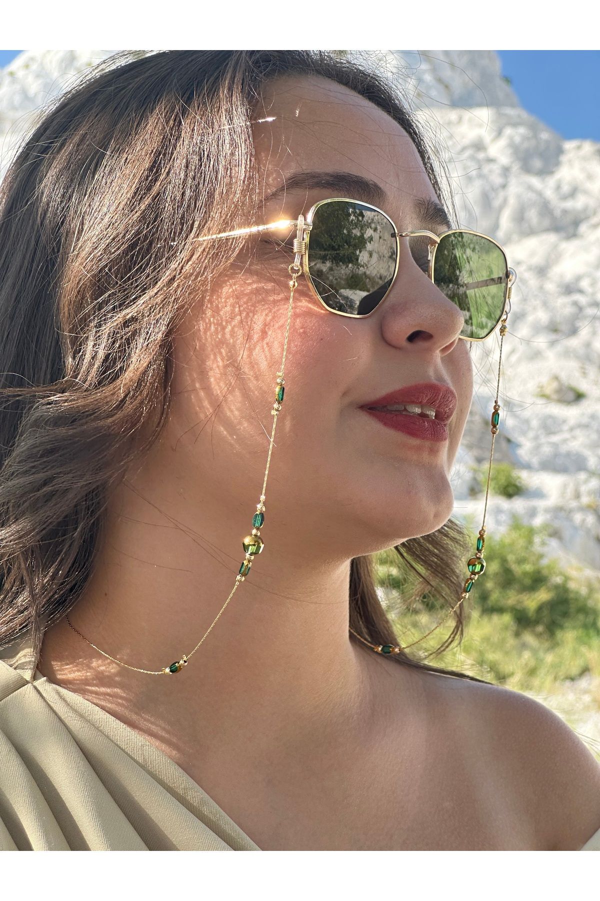 glasses accessory Gözlük zinciri zincirli gözlük askısı şık tasarım