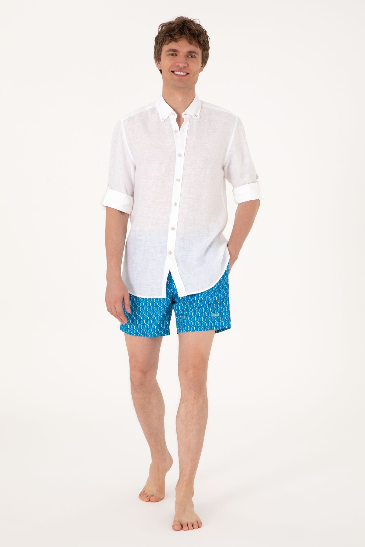 U.S. Polo Assn. Erkek İndigo Deniz Şortu 50299737-VR028