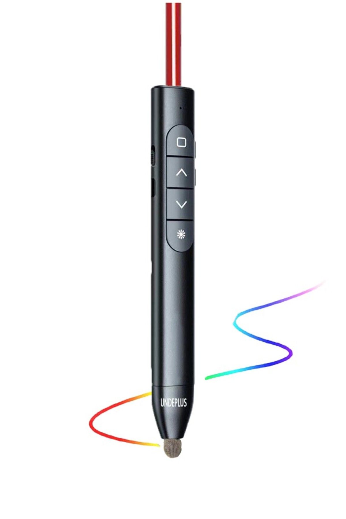 UnDePlus Akıllı Tahta/Telefon/Tablet Dokunmatik Kalem Lazer Presenter Kablosuz Sunum Kumandası-Fiber Uçlu-1
