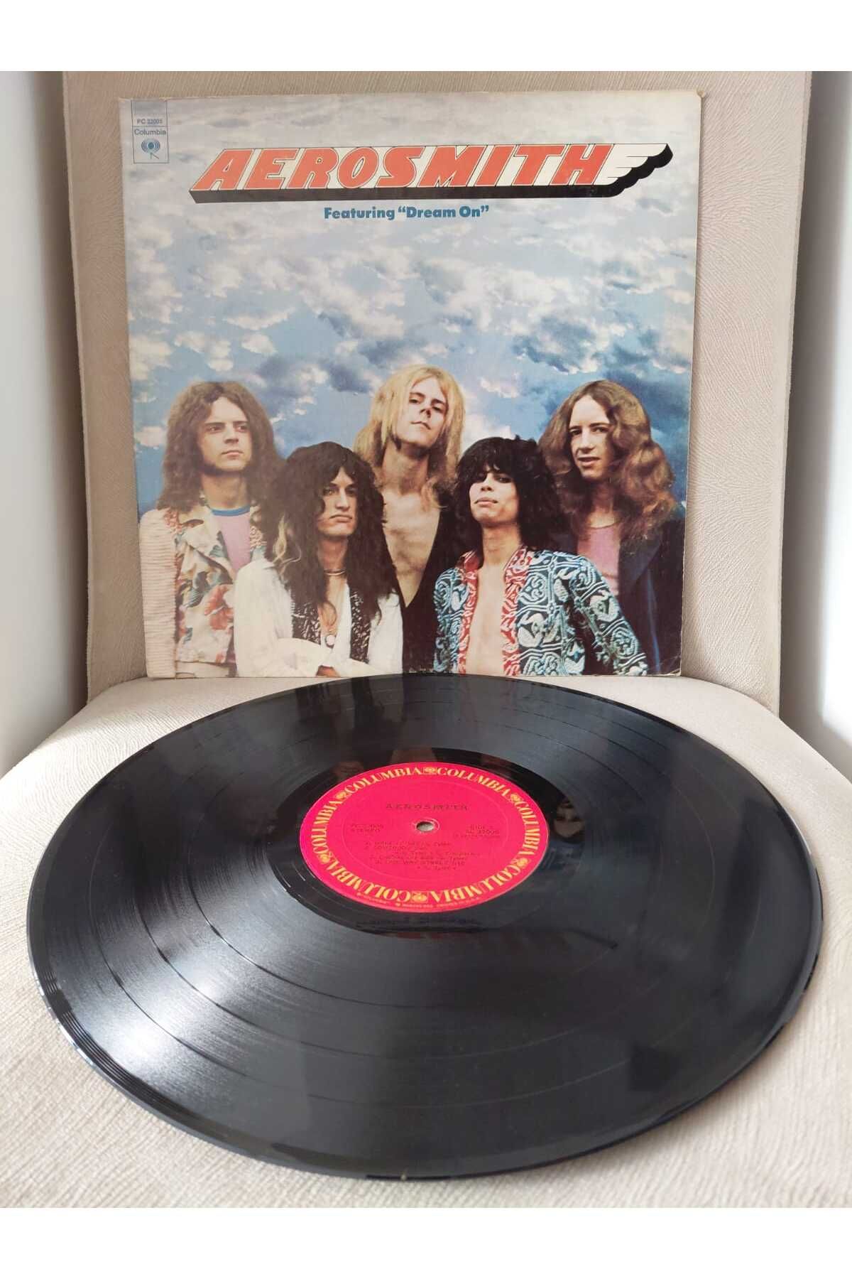 Plakperest AEROSMITH - Featuring ’DREAM ON’ - 1975 USA Basım LP Plak-2.el