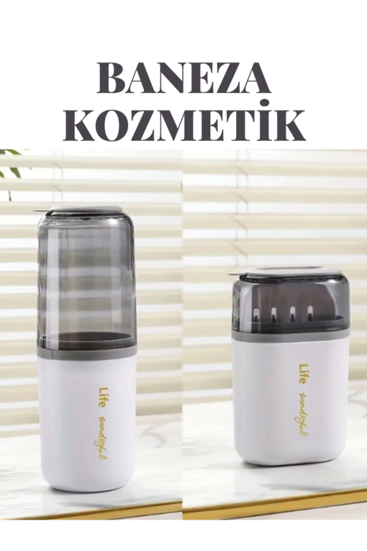 BANEZA 1 Takım Taşınabilir Sabunluk ve Diş Fırçası