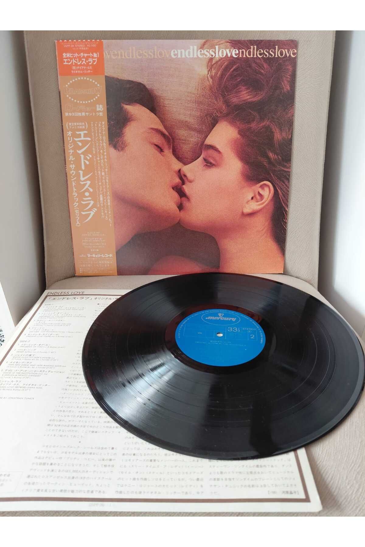 Plakperest DIANA ROSS / LIONEL RICHIE - Endless Love (Soundtrack) -1981 Japonya Basım Plak Albüm - Obi’li-2.el