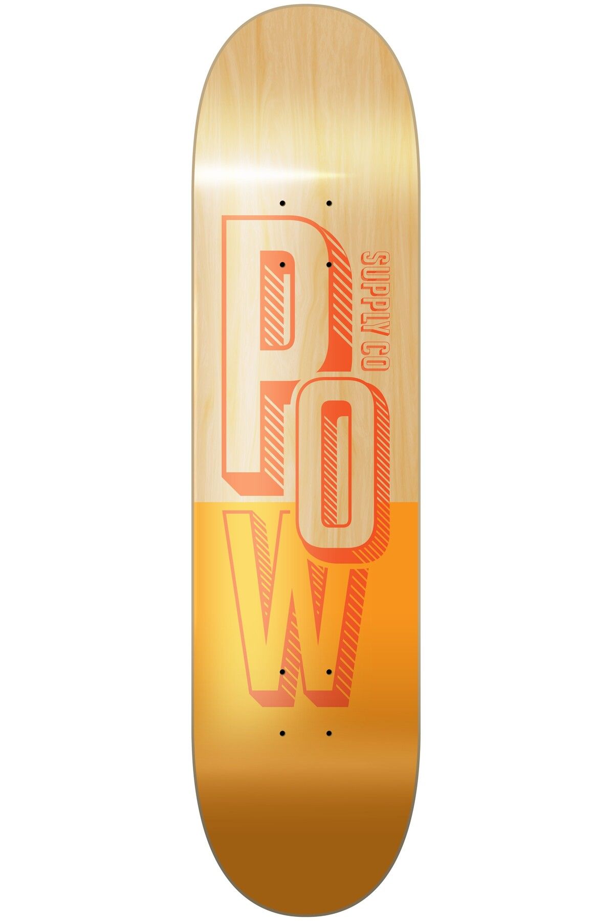 Pow Supply Co 8,50 Stack Logo Kaykay Tahtası