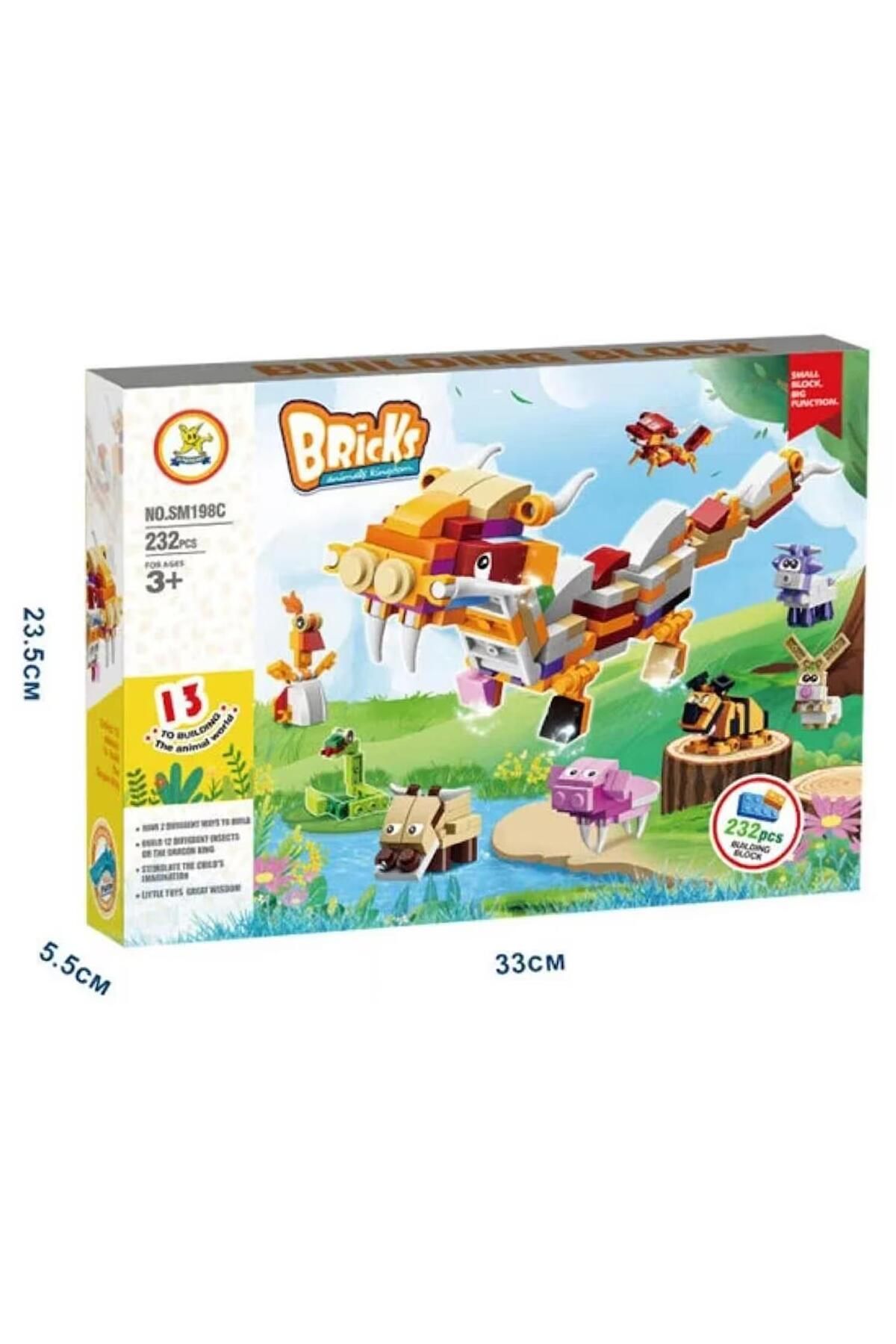 KIZILKAYA Kızılkaya Bricks Lego Hayvanlar 12in1 232 Parça (SM198C)