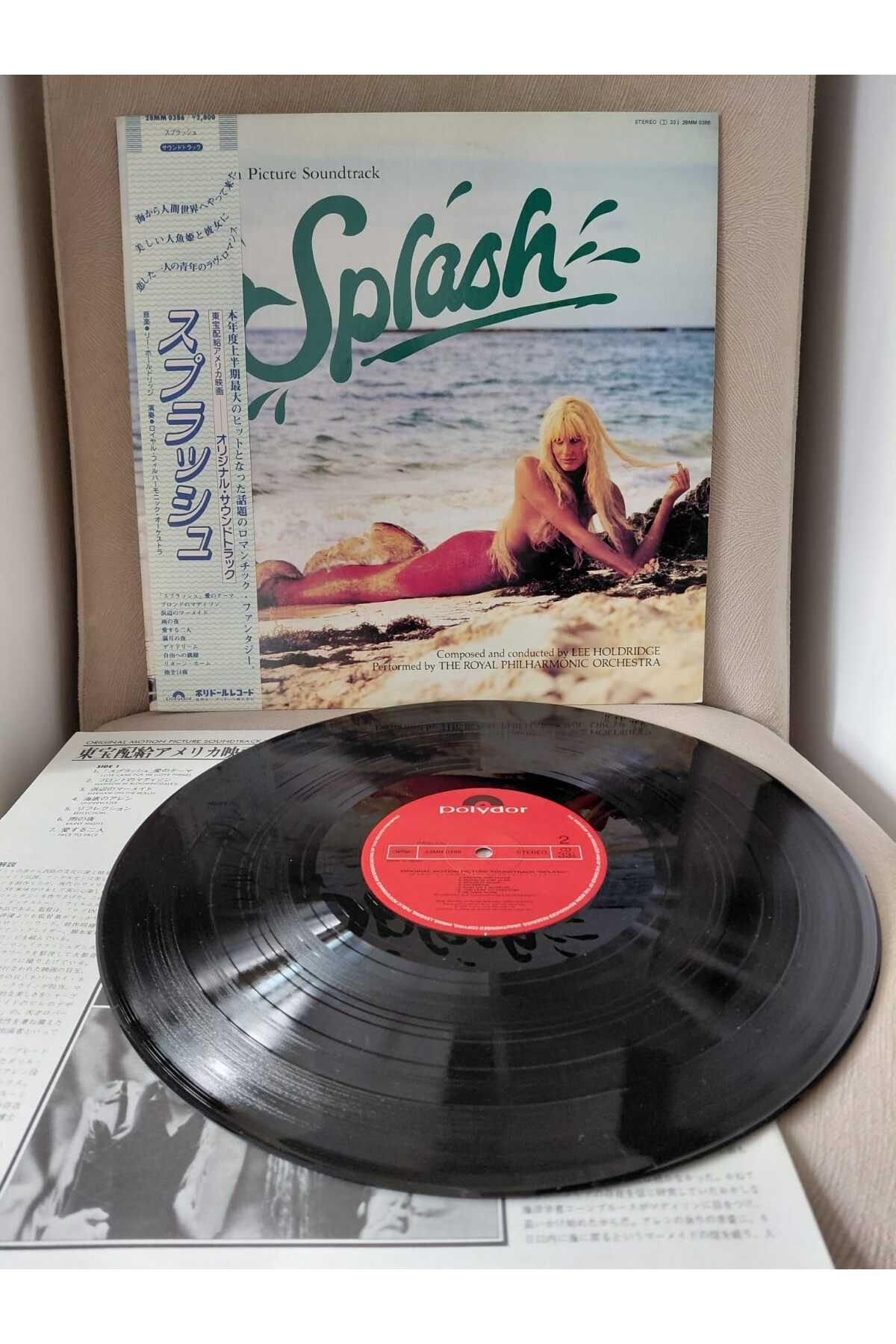 Plakperest Lee Holdridge – Splash ( Soundtrack ) - 1984 Japonya Basım Plak Albüm - Obi’li -2.el