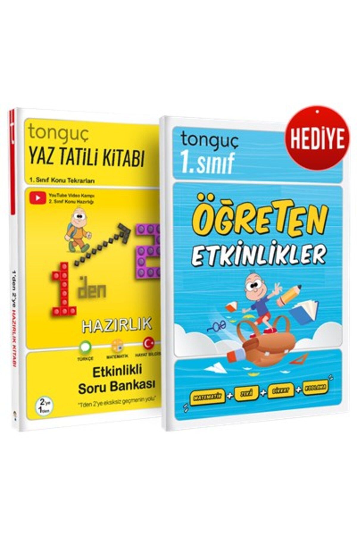 Tonguç Yayınları 1'den 2'ye Hazırlık Kitabı + Öğreten Etkinlikler - Tonguç Yayınları