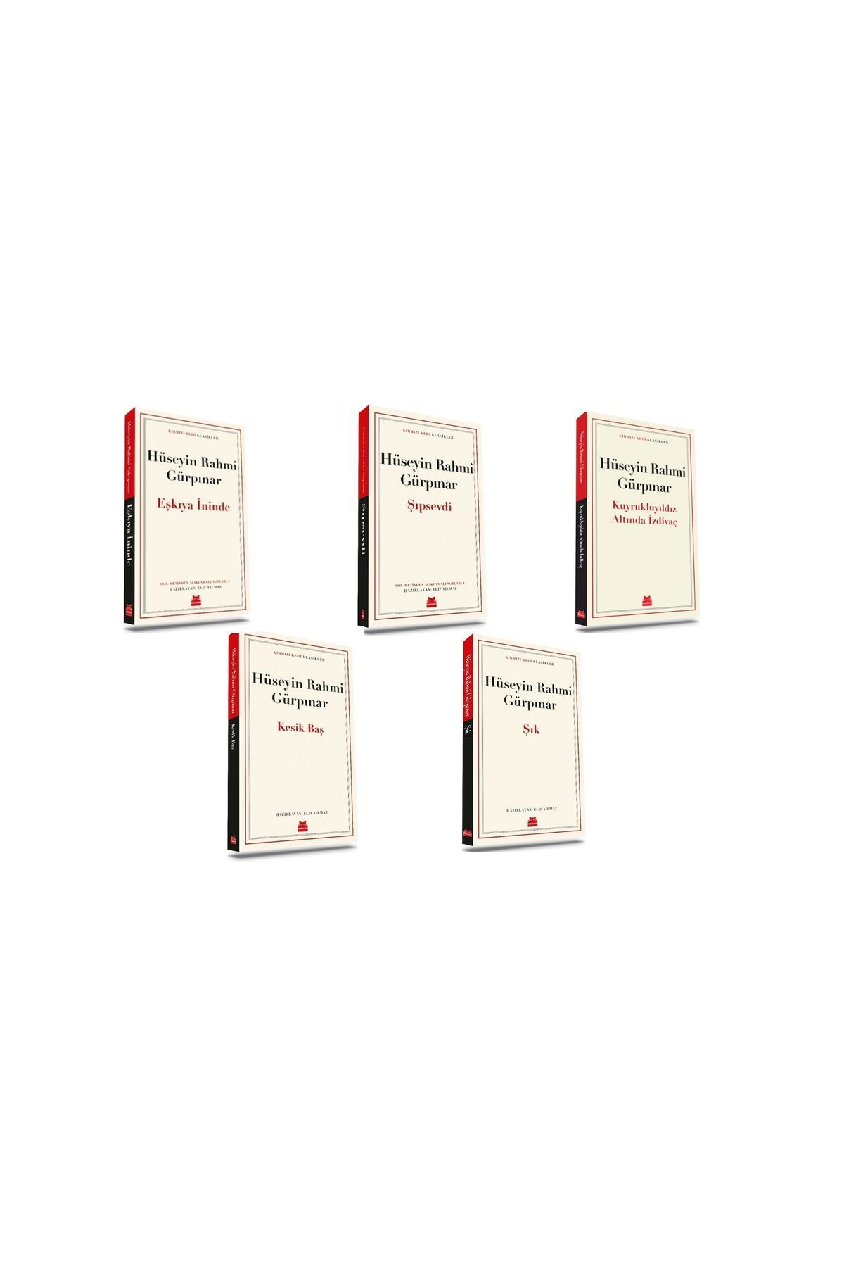 Kırmızı Kedi Yayınları Hüseyin Rahmi Gürpınar Seti (5 Kitap)
