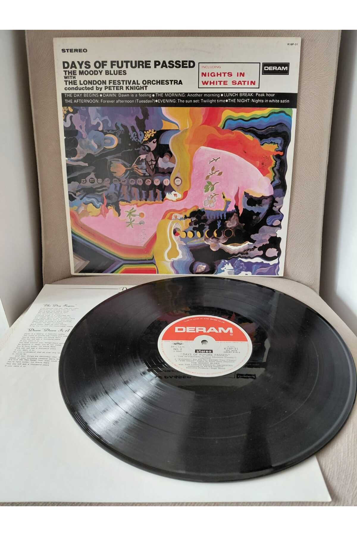 Plakperest The Moody Blues ‎– Days Of Future Passed - 1981 Japonya Basım - 33 lük LP Plak Albüm-2.el