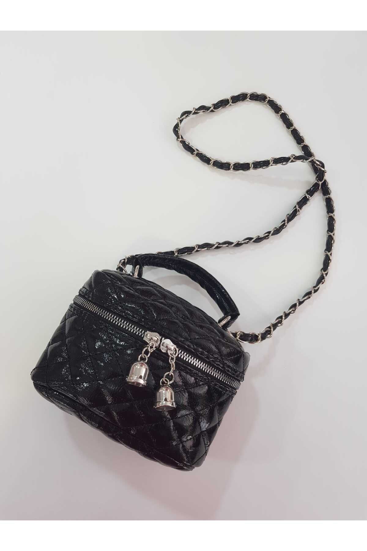 GÜLÇEM butik Kadın Mini Omuz Çantası Sote Siyah