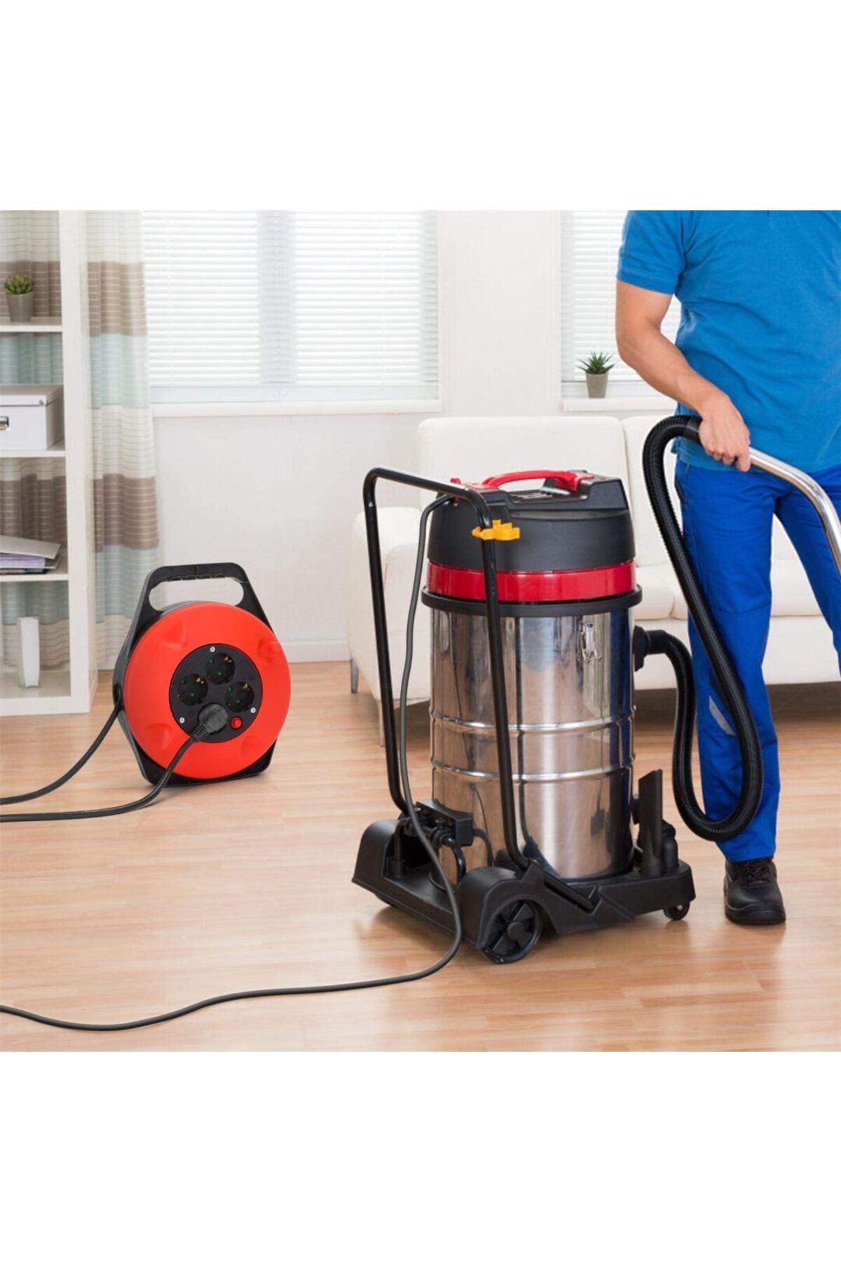 Sofia Concept-Extension Cord with Enclosed Reel, 4 Sockets, Overload Protection, Cord H05VV-F3G1.0mm², 2300W, 15m 7
