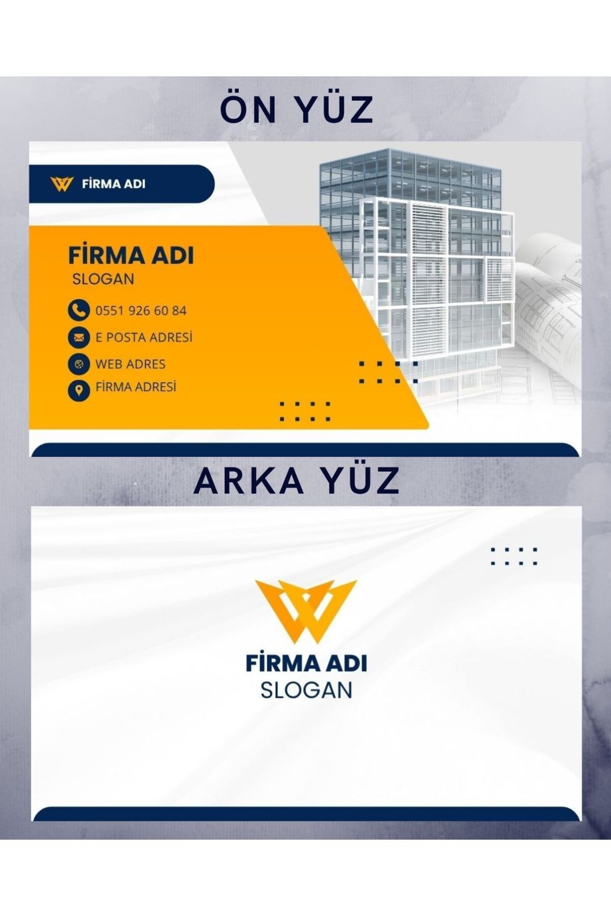 Dekorella Kişiye Özel Kartvizit Tasarımı ve Baskısı – 1000 Adet – 350 gr Mat veya Parlak – 85x55 mm K1018