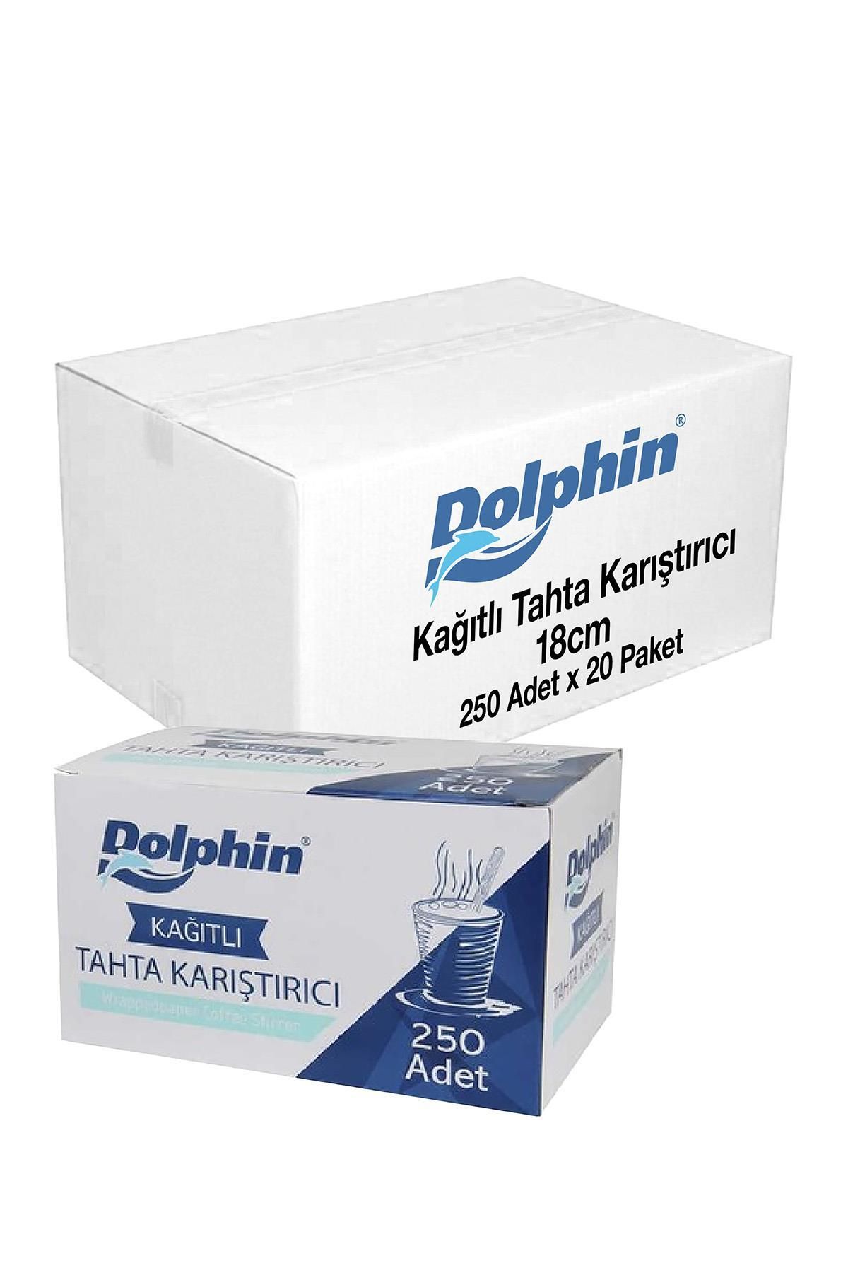 playzone Dolphin Kağıtlı Tahta Karıştırıcı 18cm 250li X 20 Paket (koli)