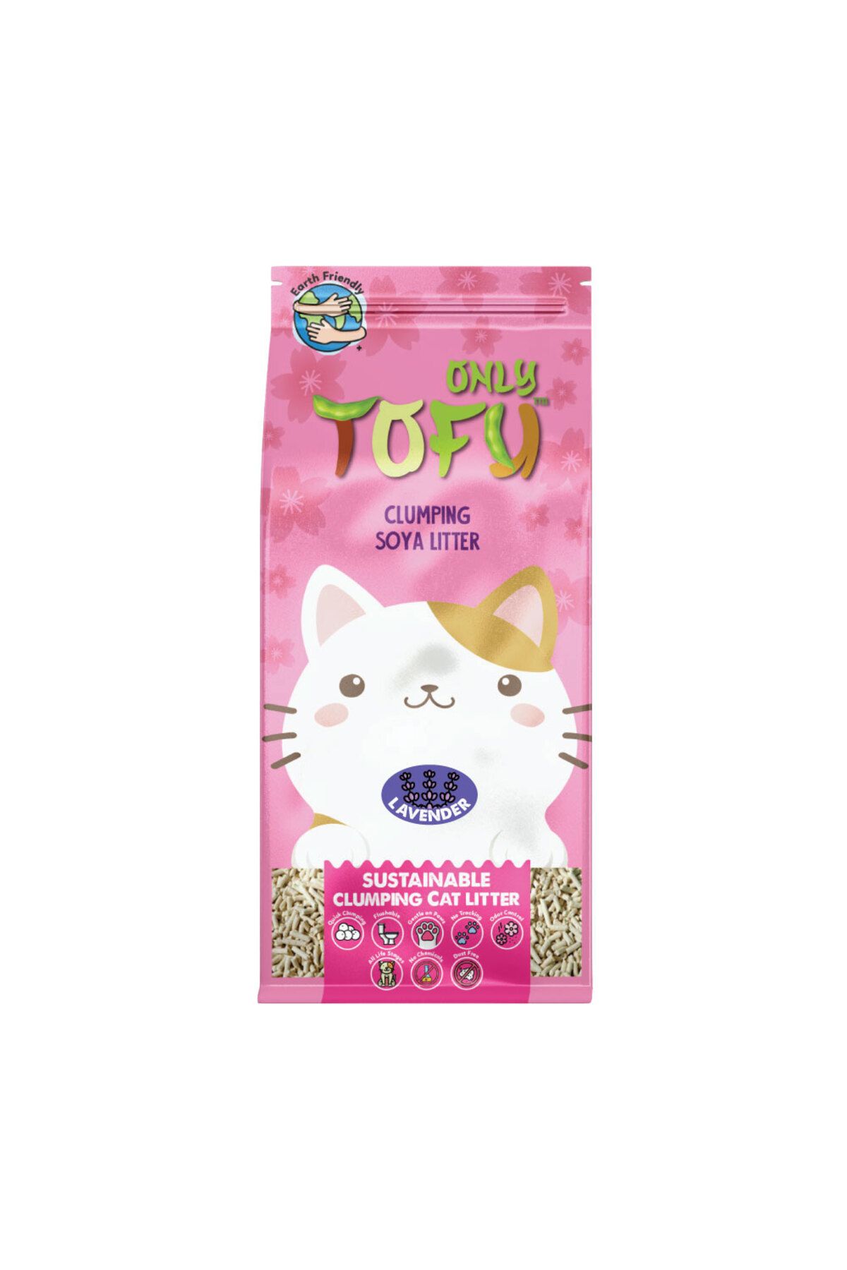 NutraPet Cat Litter-رمل توفو متكتّل للقطط من نوترا بت برائحة أعواد اللافندر - 7 لترات 1