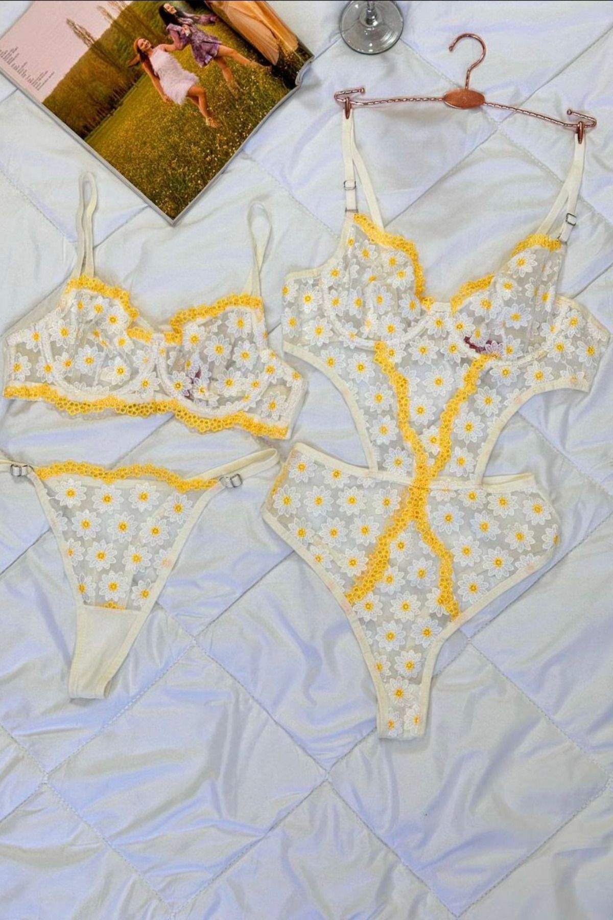 RosalynStore Rosalyn Desenli Tasarım Takım 2 li Set