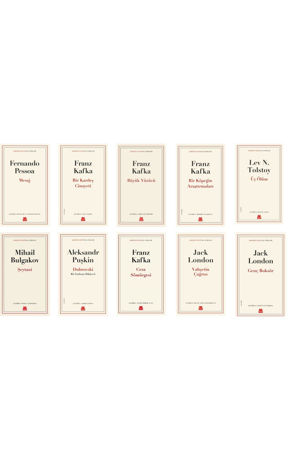 Kırmızı Kedi Yayınları Dünya Klasikleri Seti (10 Kitap)