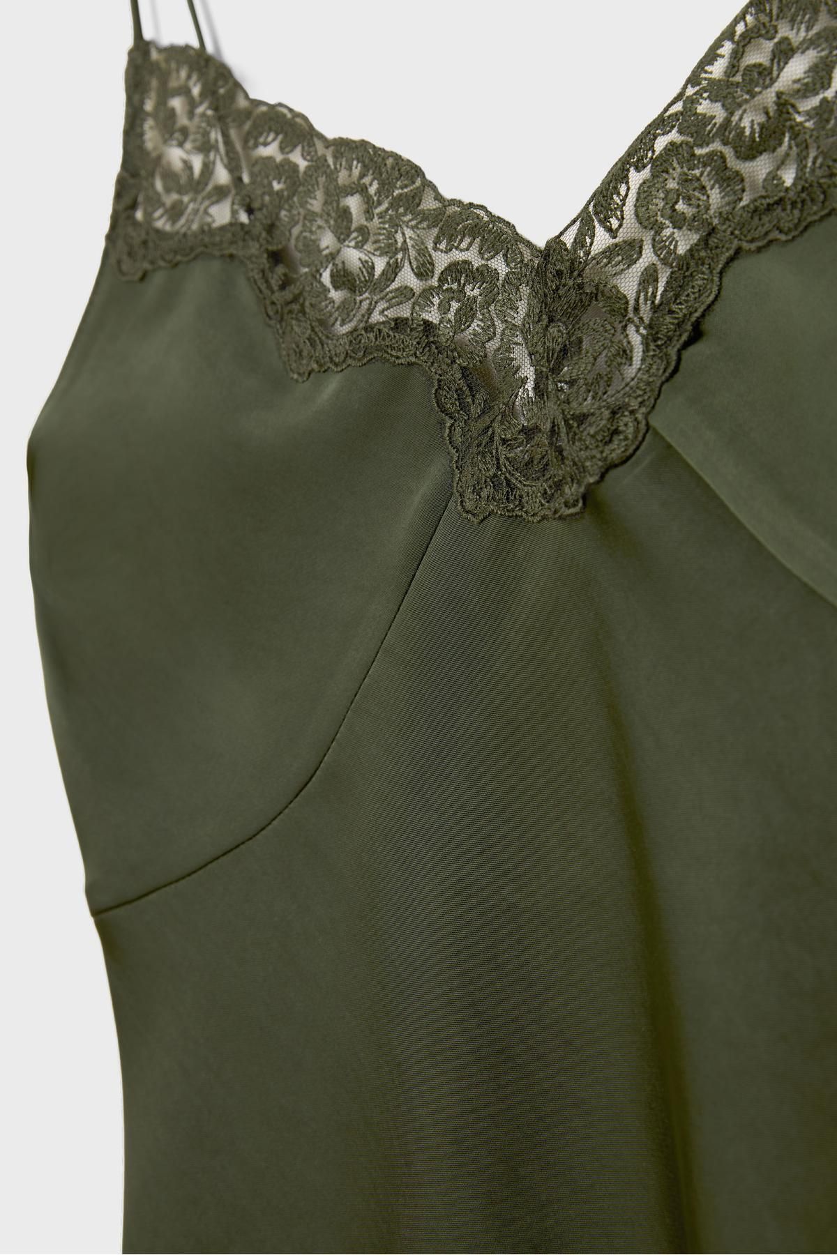 Stradivarius-Glossy lace top 8