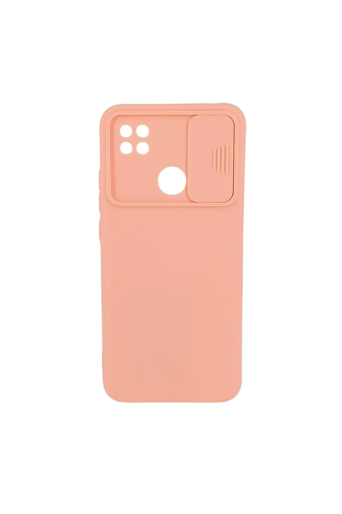 Ehr. Xiaomi Redmi 9C Uyumlu Kamera Sürgülü Mat Silikon Kılıf
