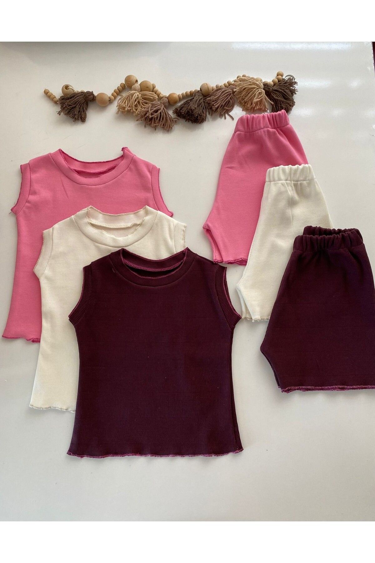 perikids Kız Çocuk yazlık takım 3 lü set