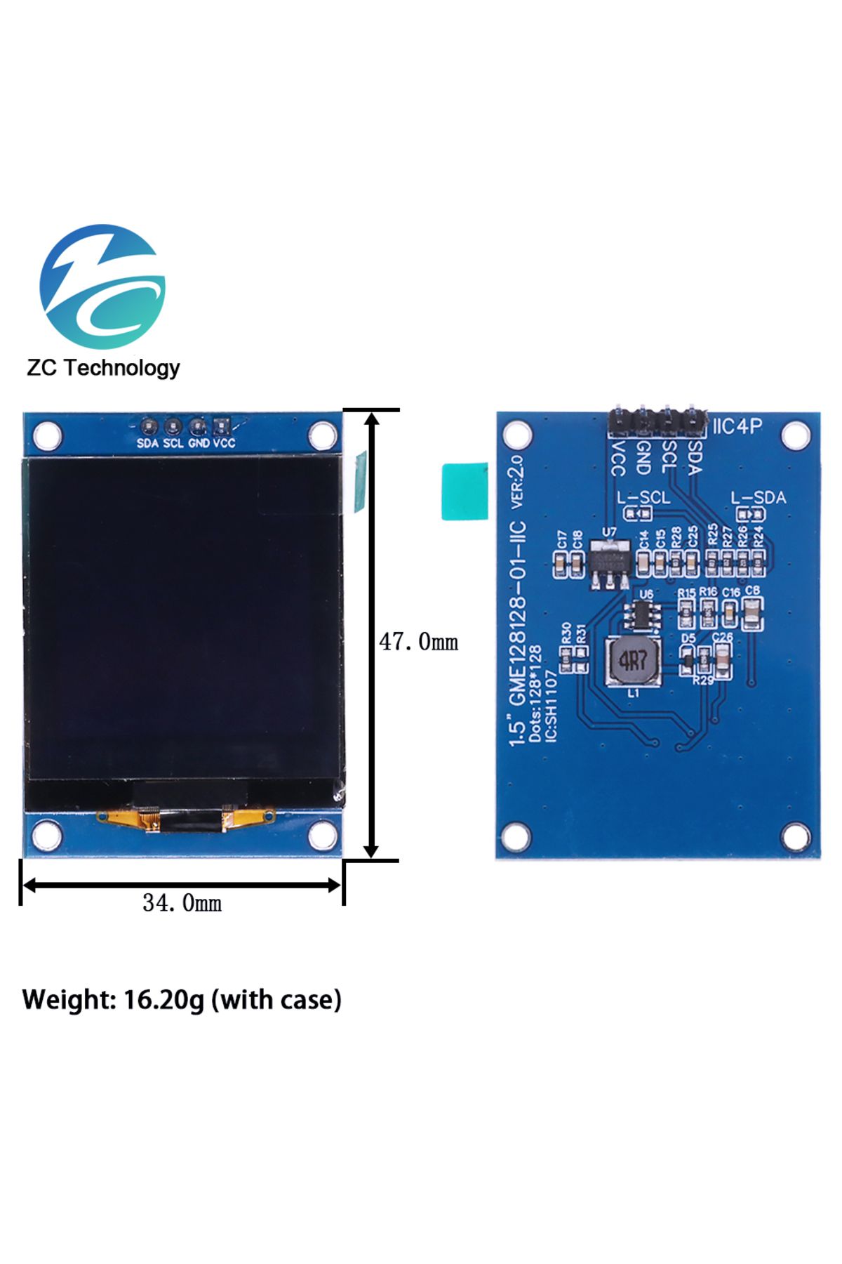 Choice-ALL NEW 1.5 Inch 128x128 OLED Shield Screen Module High quality Product For Raspberry Pi For STM3... 6