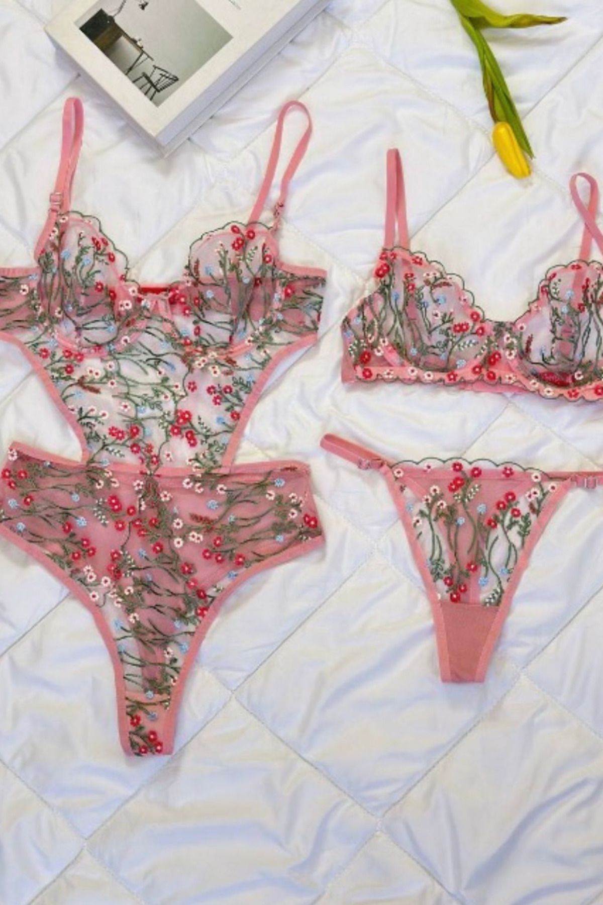 RosalynStore Rosalyn Desenli Tasarım Takım 2 li Set