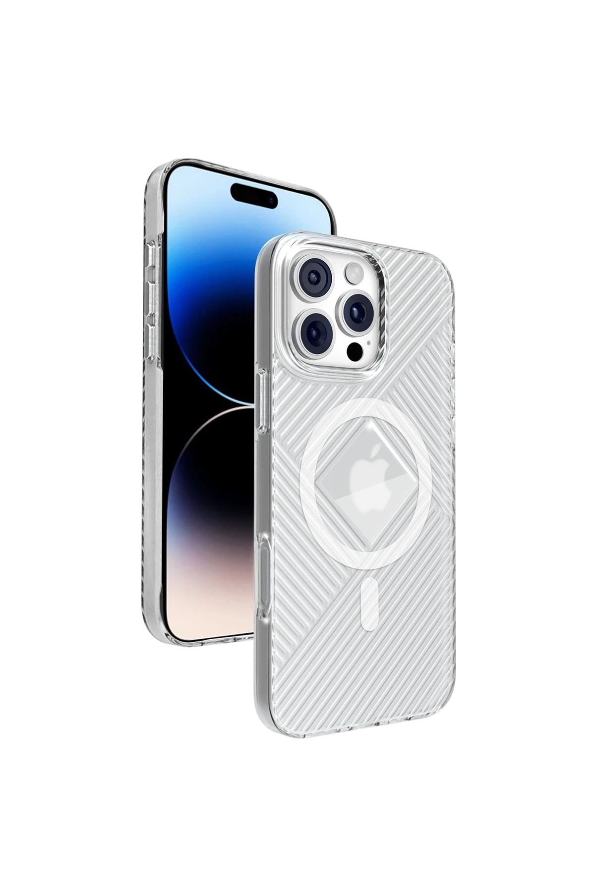 CepteToptan Joko iPhone 16 Pro Max Stella PC Sert Magsafe Kılıf - Şeffaf