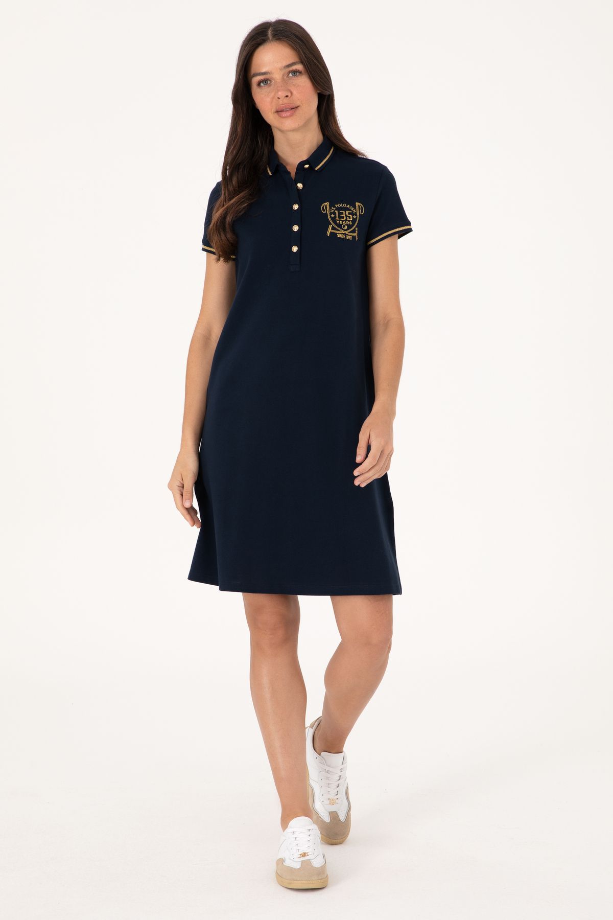 U.S. Polo Assn. Kadın Lacivert Örme Elbise 50300656-VR033