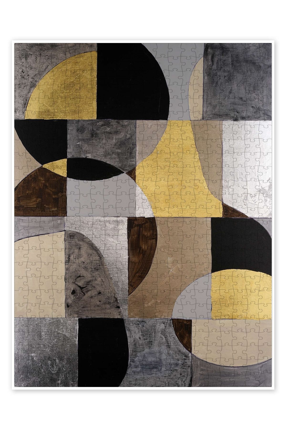 Jeronkarji Nötr Çerçeve I 500 Parça Puzzle Yapboz Bohem Soyut Sanat Temalı