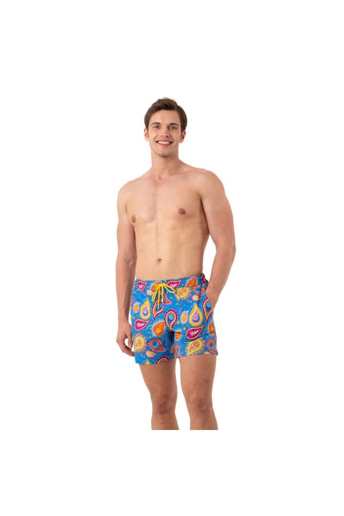 POG'S Paisley Splash Stretch Deniz Şortu