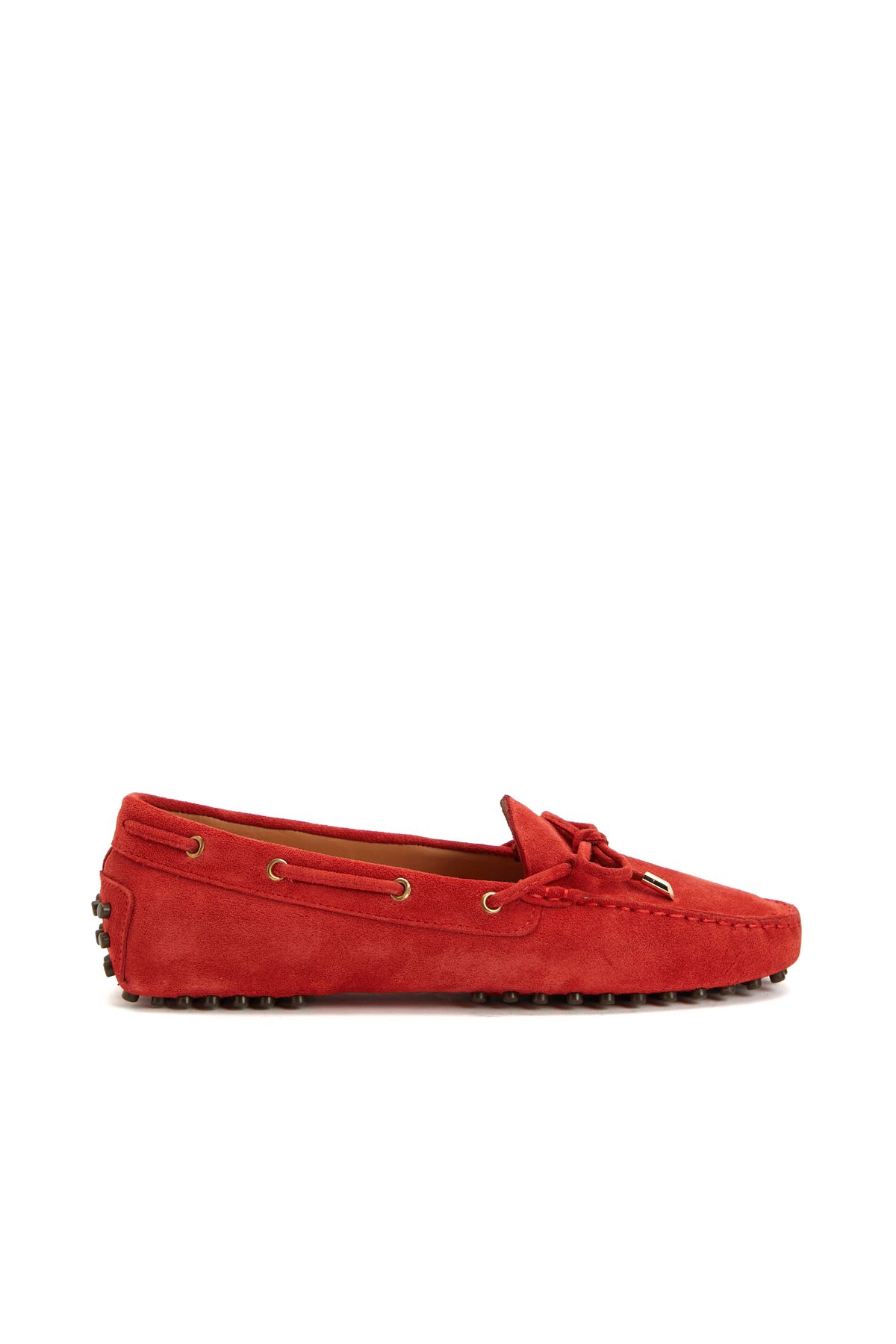 George Hogg Kırmızı Kadın Süet Loafer