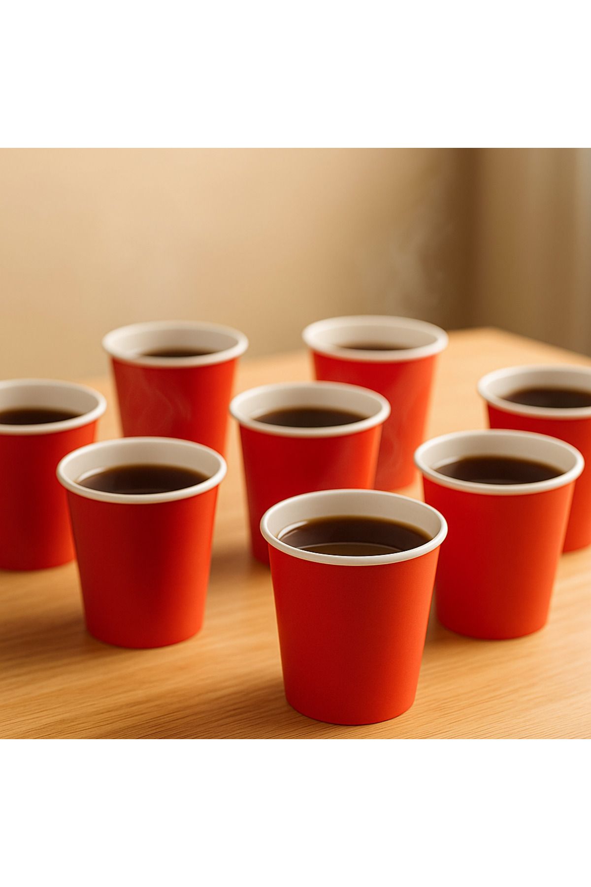 PARLAPACK KARTON BARDAK 8 OZ 50'Lİ KAHVE ÇAY KAĞIT BARDAK