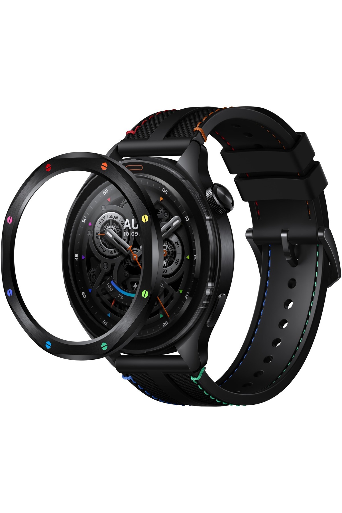 Xiaomi-Ceas smartwatch Xiaomi Watch S4, 1.43", Bluetooth, GPS, SpO2, Android/iOS, Rainbow 3