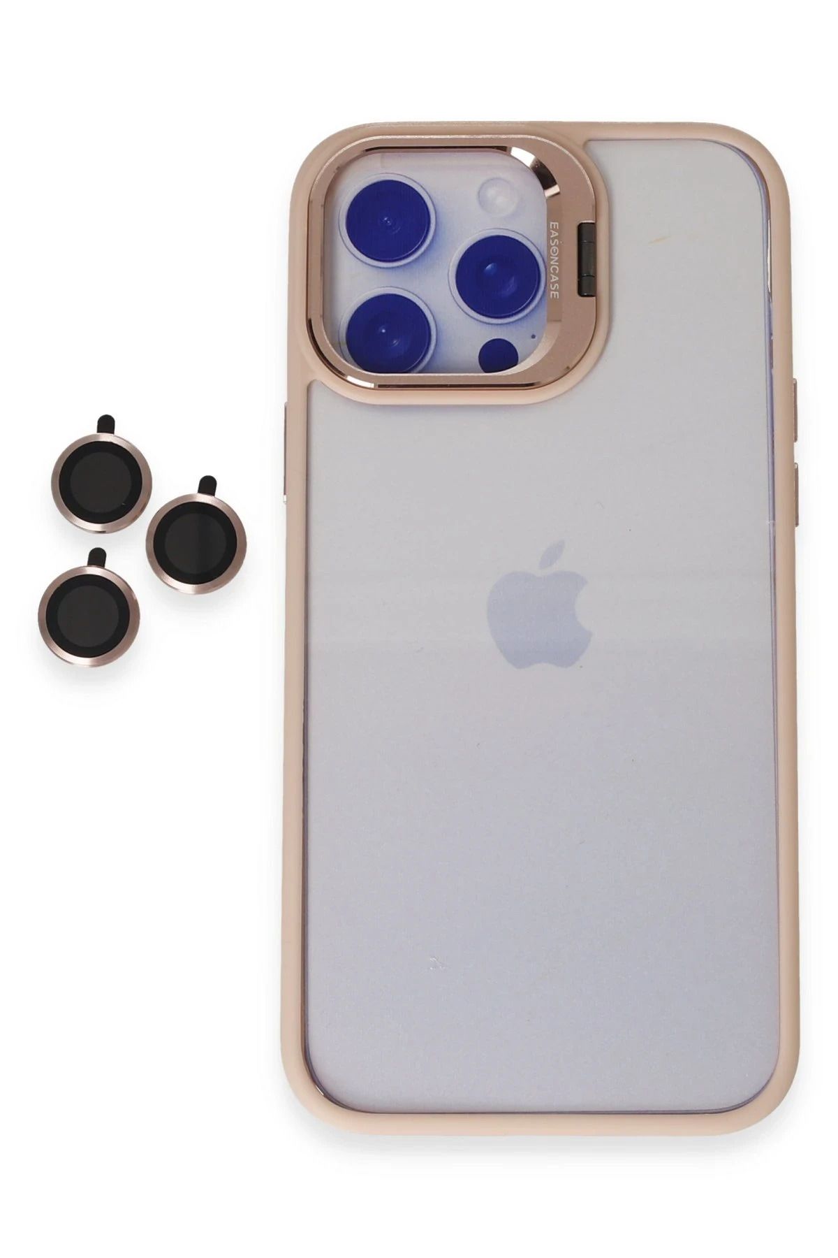 CepteToptan Joko iPhone 14 Pro Kılıf Roblox Lens Standlı Kapak - Pudra