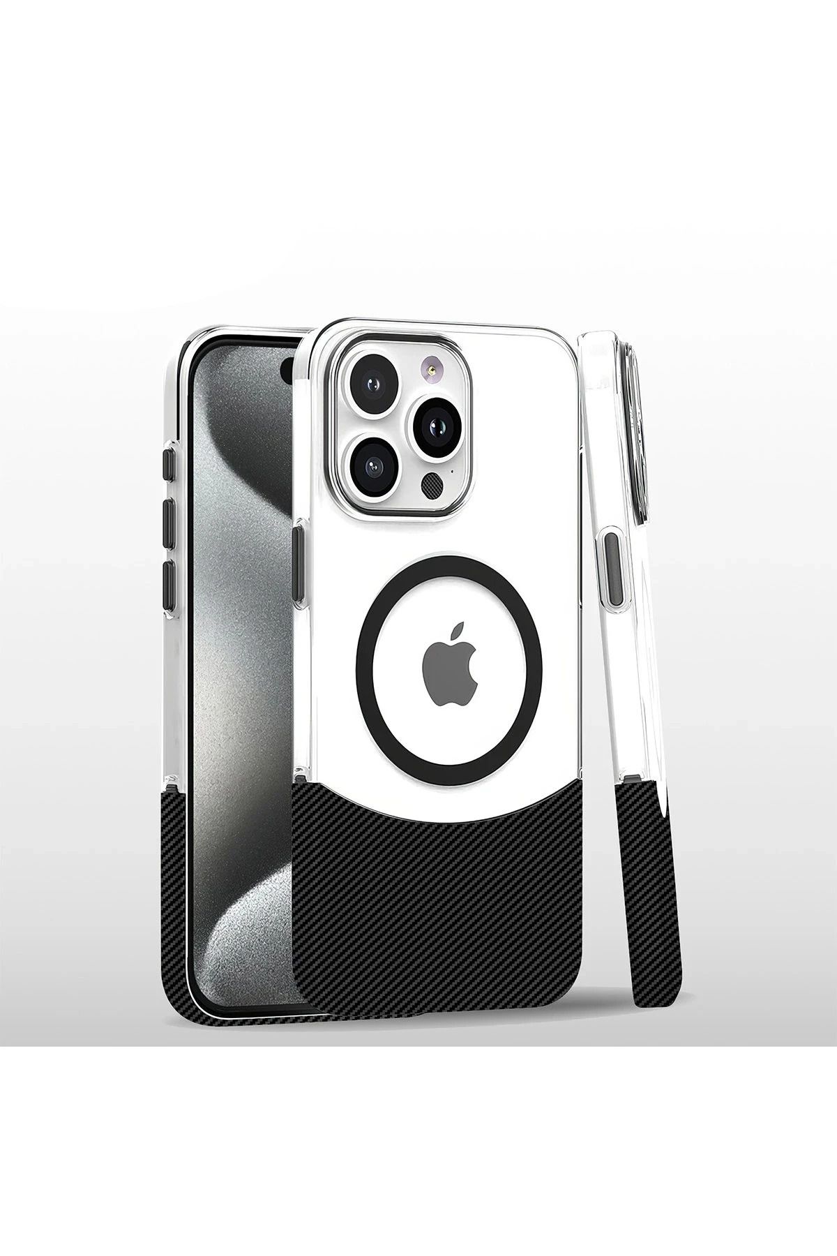 CepteToptan Joko iPhone 16 Pro Max Carbon Puzzle Magsafe Kapak - Siyah
