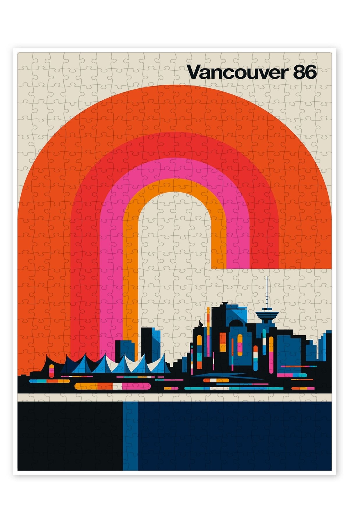 Jeronkarji Vancouver 86 500 Parça Puzzle Yapboz Şehir Manzara Temalı Hobilik
