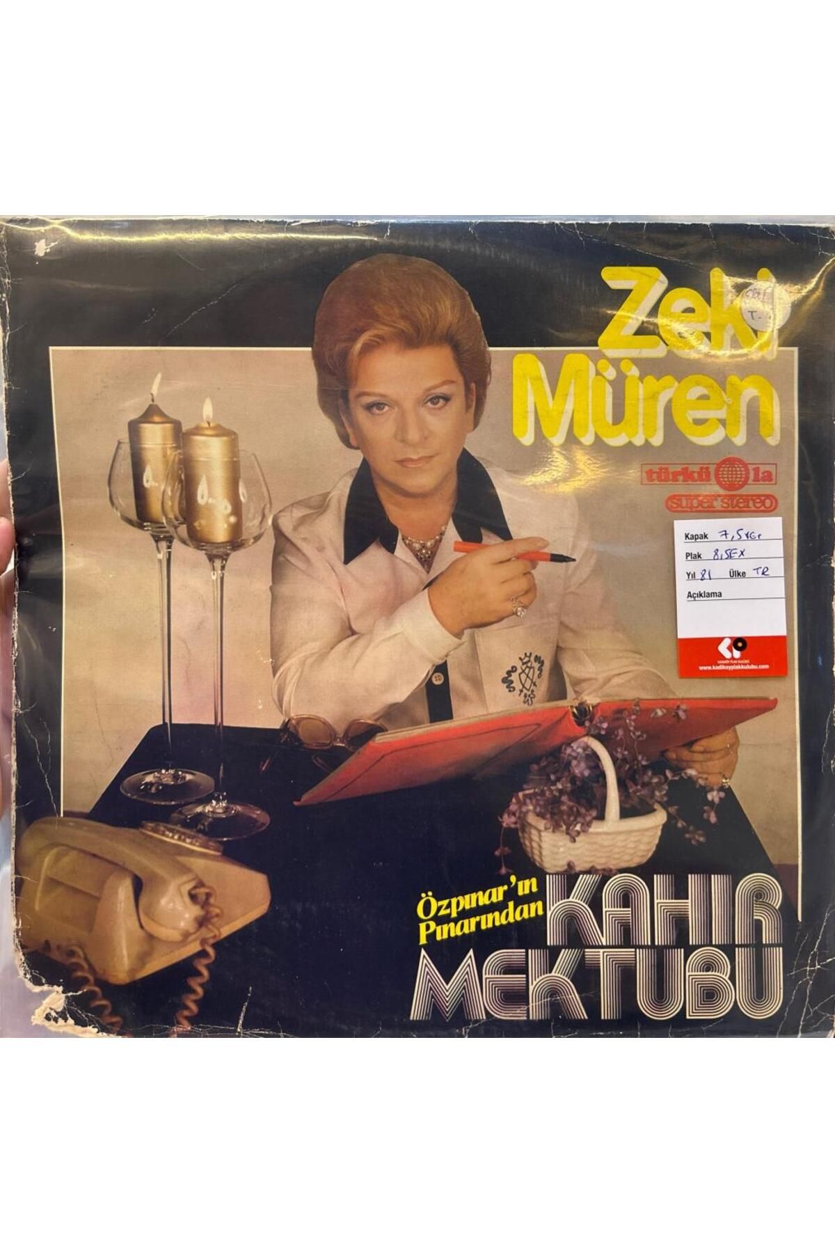 Kadıköy Plak Kulübü Zeki Müren - Kahır Mektubu LP