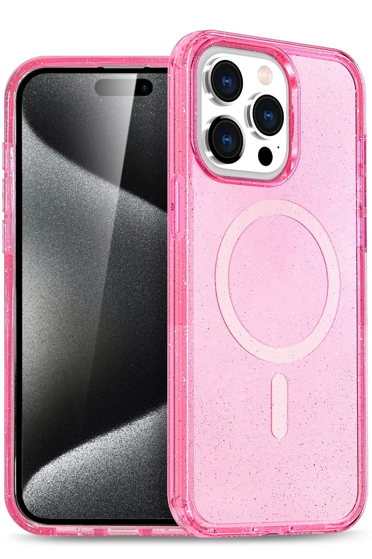 CepteToptan Joko Apple iPhone 14 Pro Max Star Magsafe Kapak - Pembe