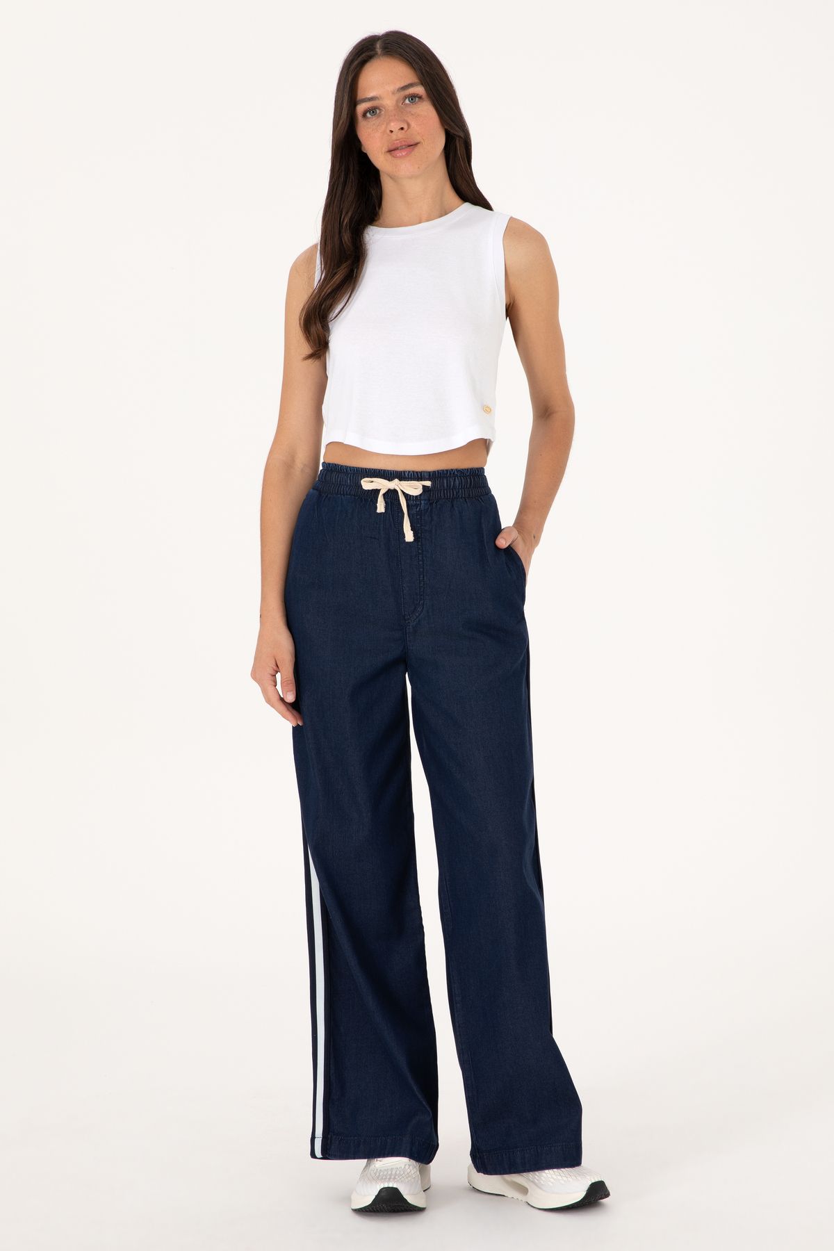 U.S. Polo Assn. Kadın Eflatun Jean Pantolon 50301826-DN0013