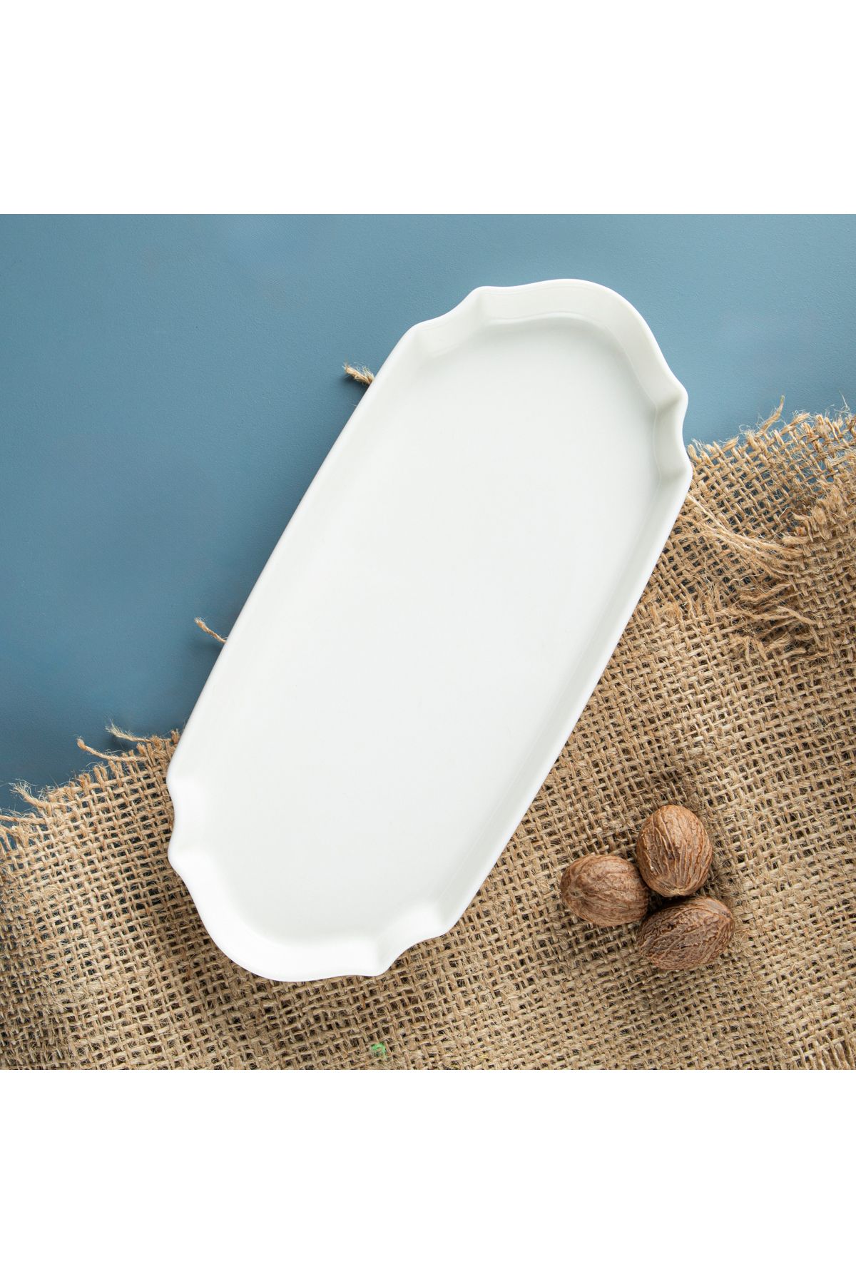 Aryıldız Lunar Kare Oval Zeytin Servis Tabağı 20 cm