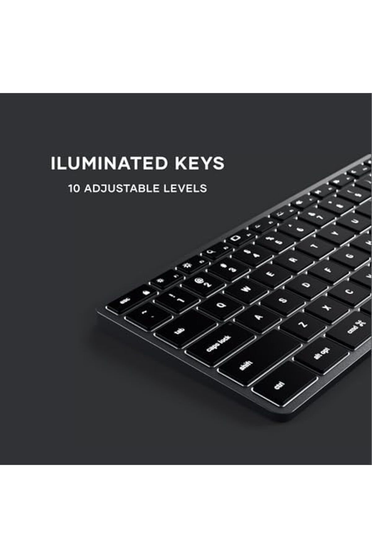 Satechi-Slim X3 Bluetooth Backlit Keyboard With Numeric Keypad – Illuminated Keys & Multi-Device S 8