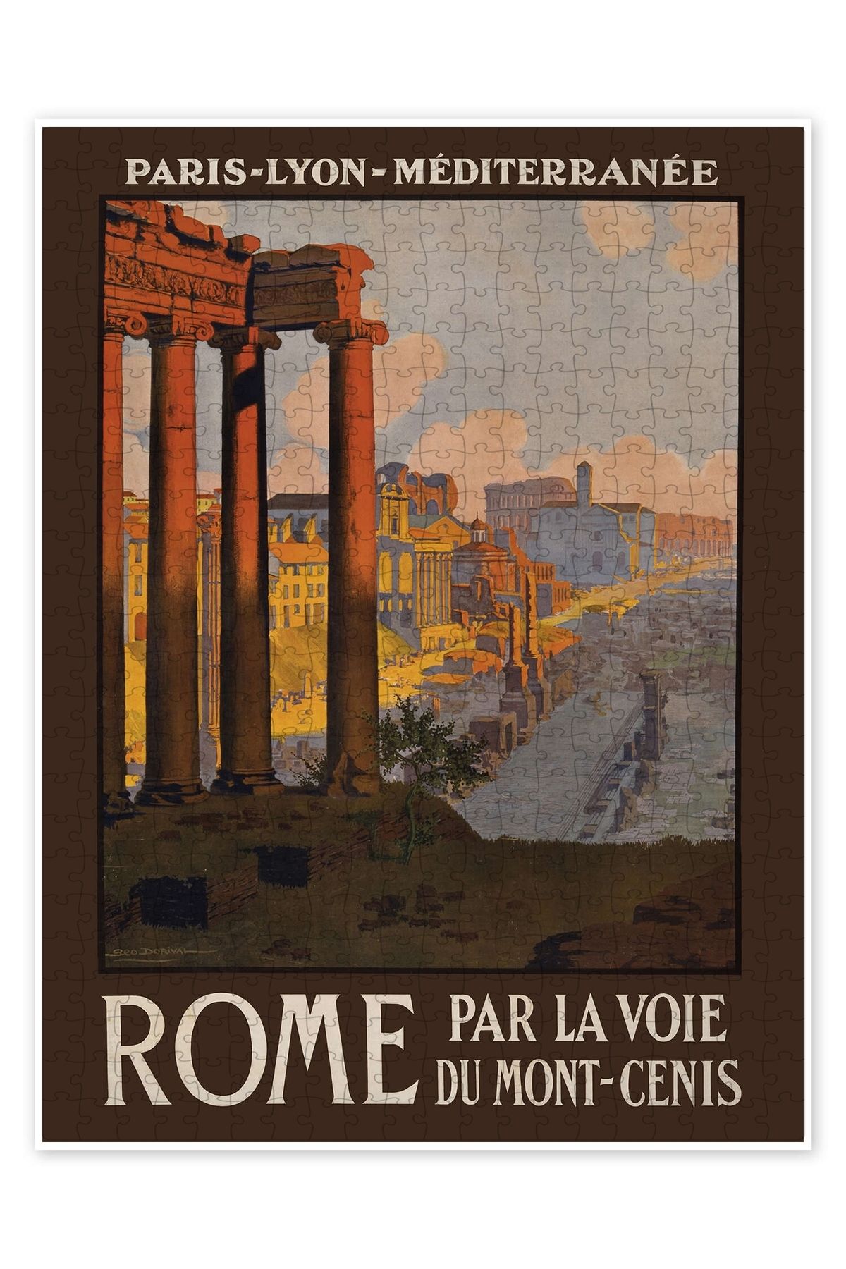 Jeronkarji Roma 500 Parça Puzzle Yapboz Şehir Manzara Temalı Hobilik