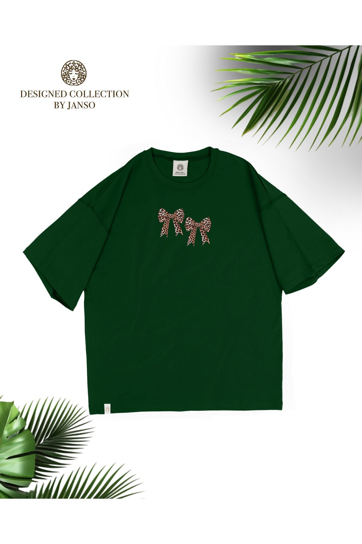 JANSO GROUP - KADIN PAMUKLU BASKILI FİYONK BASKILI TSHIRT