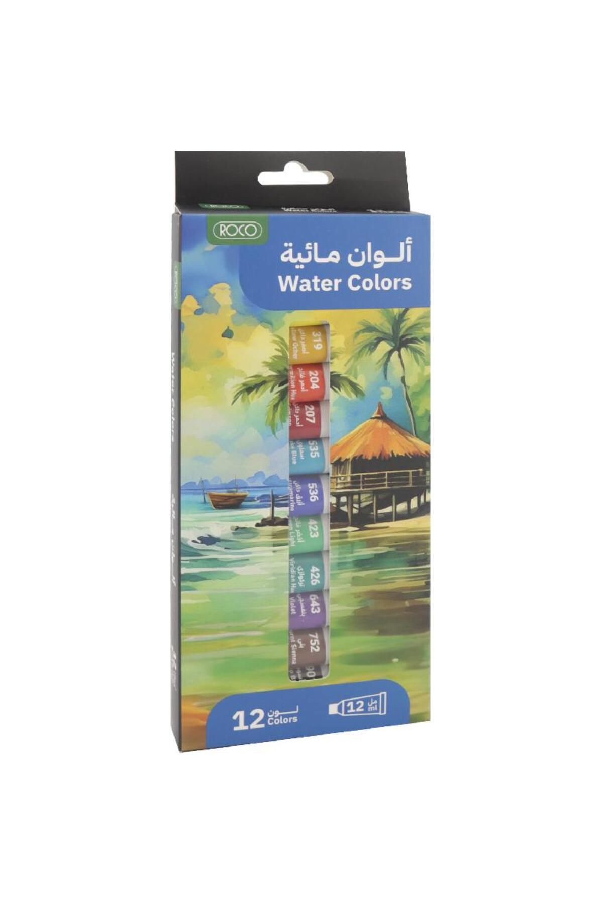 Roco-Colour Set Watercolor Assorted Color 12 Colors 12.00ml ( .42oz ) 2
