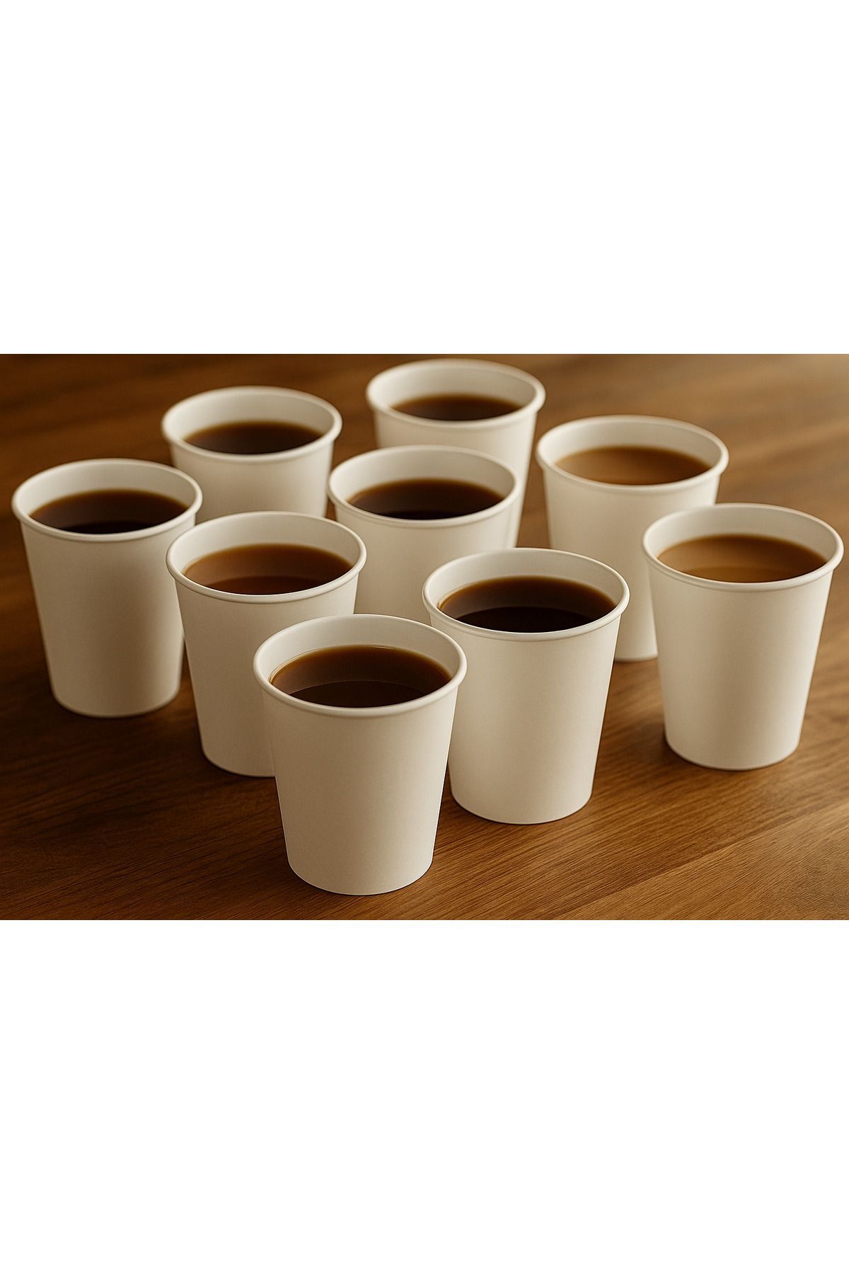 PARLAPACK KARTON BARDAK 8 OZ 50'Lİ KAHVE ÇAY KAĞIT BARDAK
