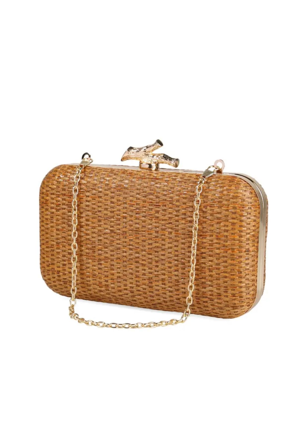 LİLİBETH BİJOU Hasır clutch çanta