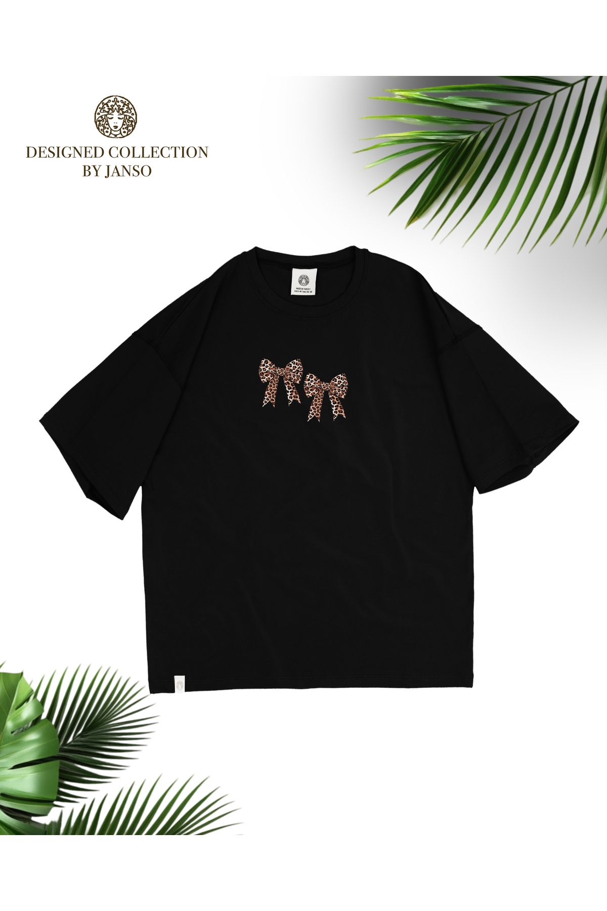 JANSO GROUP - KADIN PAMUKLU BASKILI FİYONK BASKILI TSHIRT