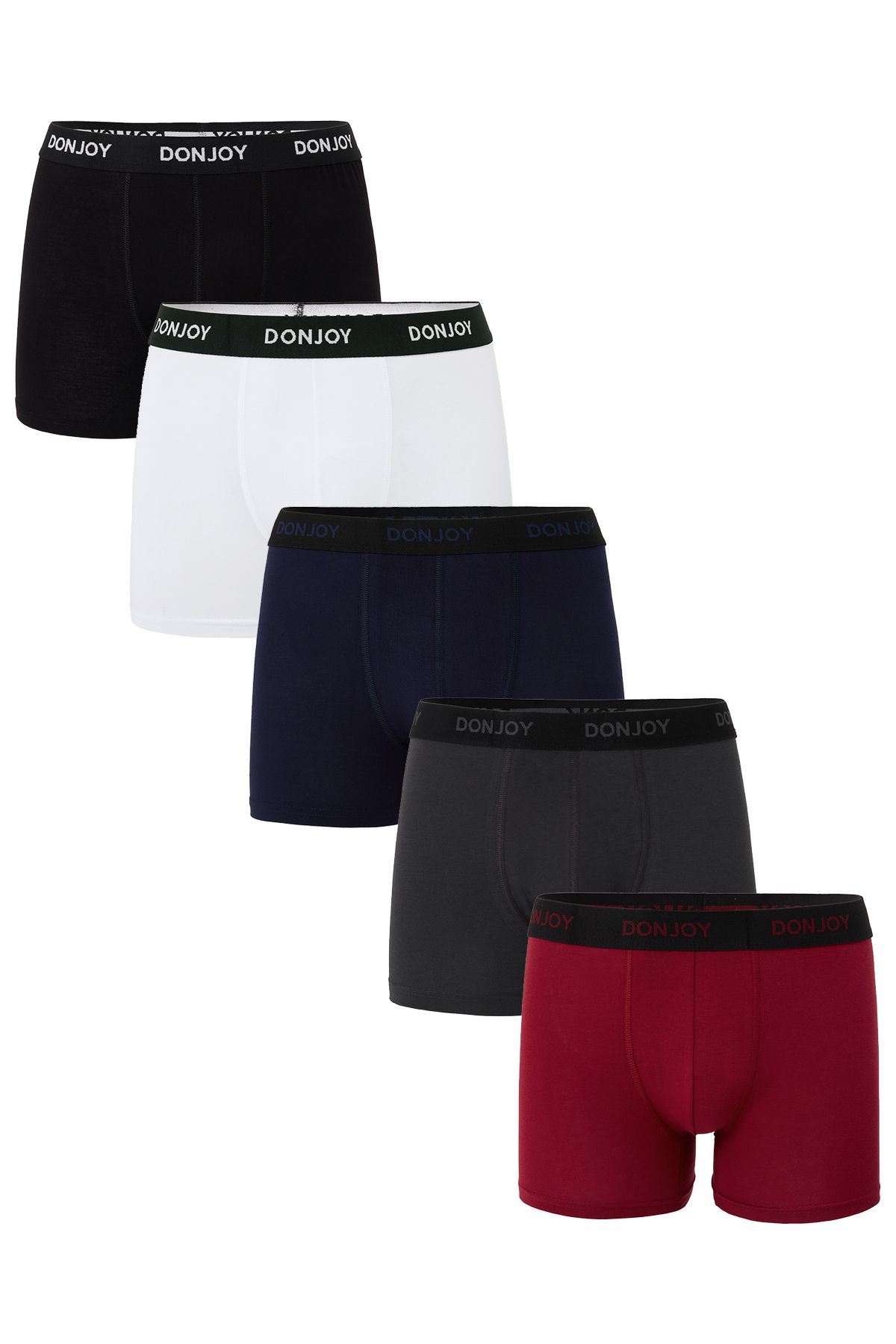 don joy Erkek 5'lİ Pamuklu Penye Beli Lastikli Boxer