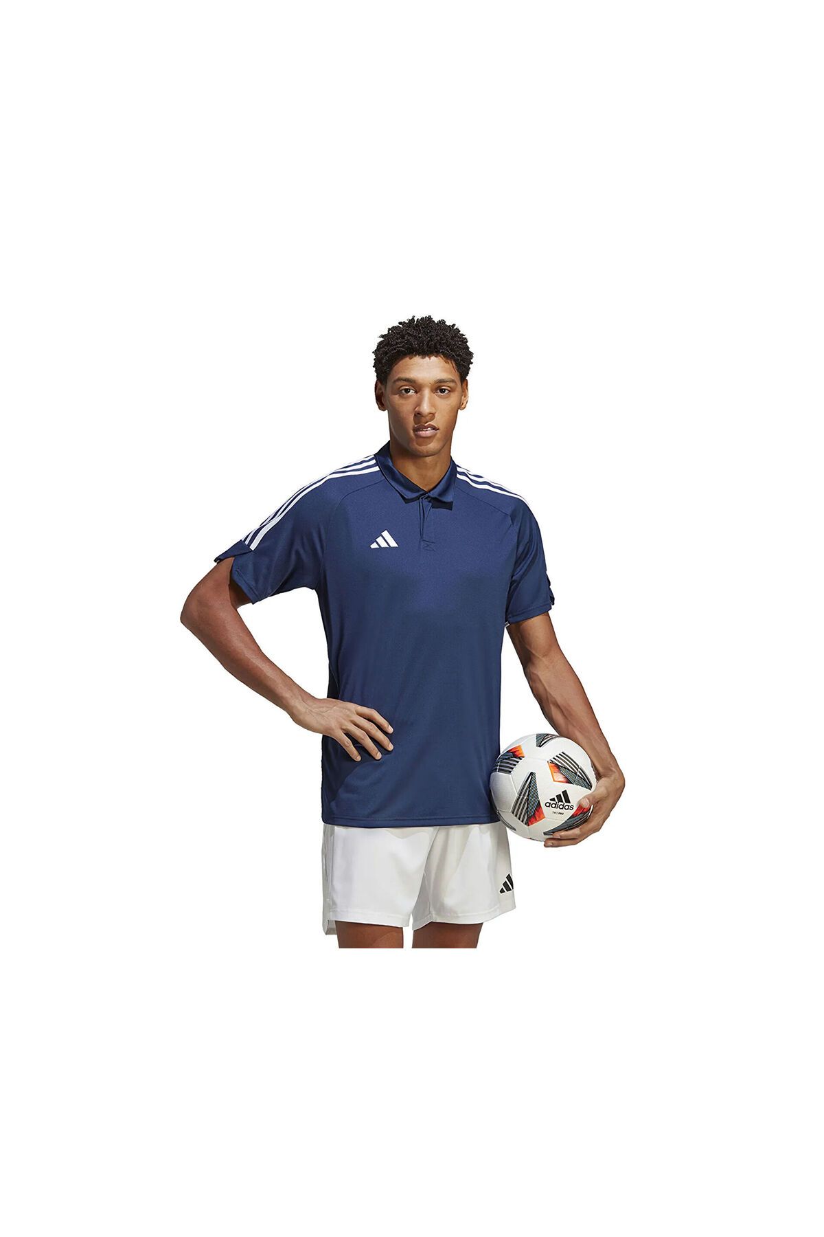 adidas Tiro23 L Polo Erkek Futbol Polo Tişörtü HS3577 Lacivert