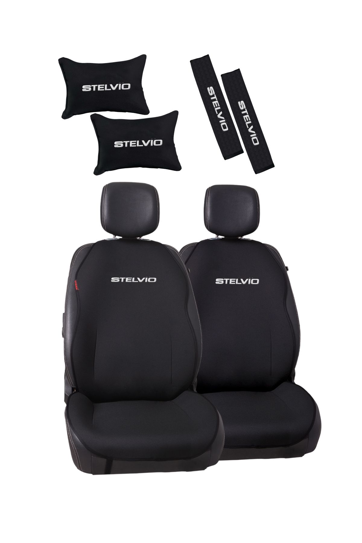 otomind Alfa Romeo Stelvio Nakışlı Dokuma Oto Minder ve Konfor Seti