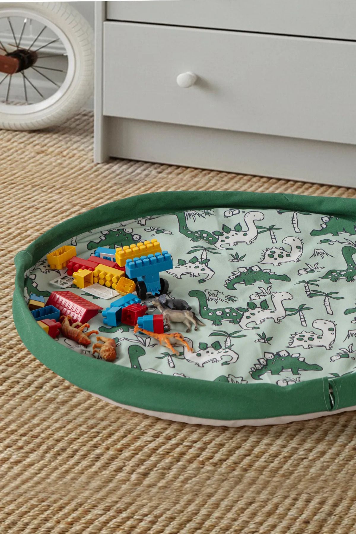 BUGİ HOME COLLECTİON Katlanabilir Oyun Matı Bebek Yumuşak Çocuk Oyun Matı, Halısı ve Minderi Taşınabilir